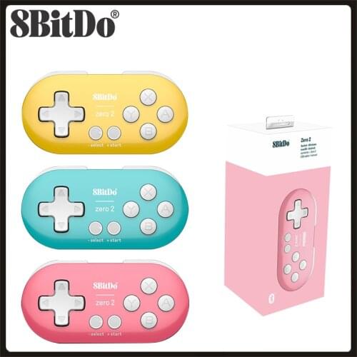 8BitDo Zero 2 Bluetooth Gamepad Switch Controller Compatible for Nintend Switch Windows Android macOS Mini Game Crontroller