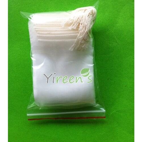 Free shipping!1000pcs 50 X 60mm Nylon filter bag, Single string tea filters, Transparent beauty small Tea bags,leaf plant bags