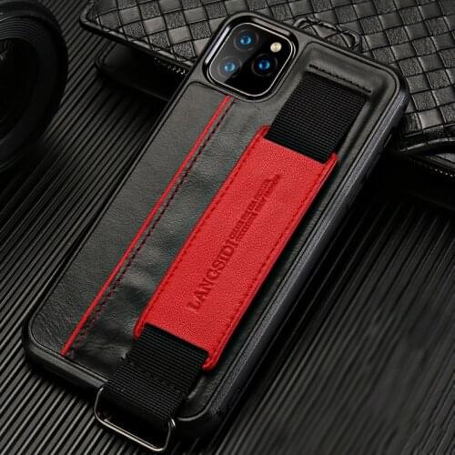 Genuine Cowhide Leather Wrist Strap Stand Outdoor Sports case For iPhone 12 Mini 12 Pro Max 11 Pro Max X XS Max XR 6 6s 7 8 plus