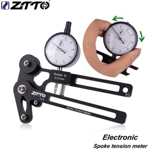ZTTO bike Electronic Tension Meter Tool Wheel Spokes Builders Tool Spoke Checker Mechanical High Precision Indicatorfor MTB Bike