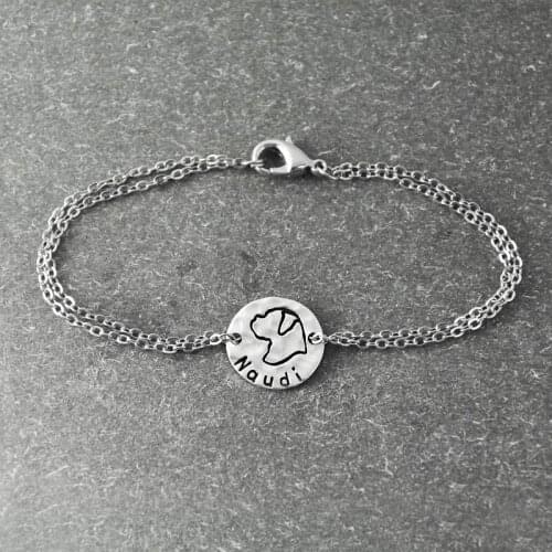 Boxer bracelet, Personalized Dog Bracelet ,alloy Dog Pendant, Personalized Pets name, Dog Lover Gift, dog bracelet