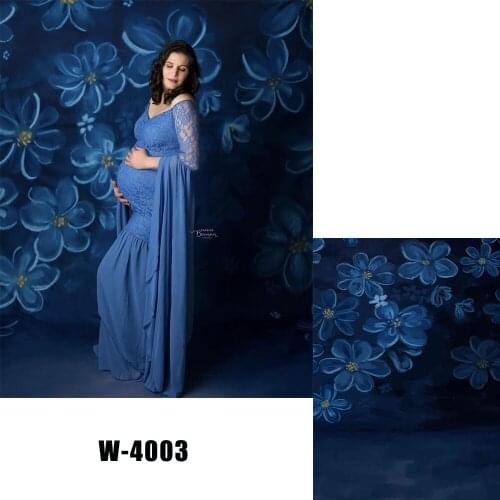 HUAYI Photography Backdrop Newborns Baby Birthday Photo Background Watercolor Oil Painting Flowers Studio Portraits Props W-4003