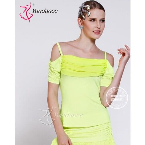 Customized Lady Latin Dancing Shirt Modern Dance Costume Waltz Valse Tango Galop Fox Trot Social Dance Suit B-2714