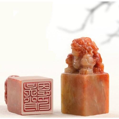 Custom Artist Stone Seal Lovely Chinese Personal Name Seal Stone Chinese Name Special Stamp Calligraphy Painting Seal with Box