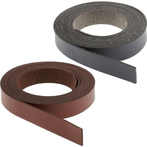 2Pcs 15mm Leather Strap Strips for Leather Craft Bag Handle Bracelet Garment Supplies