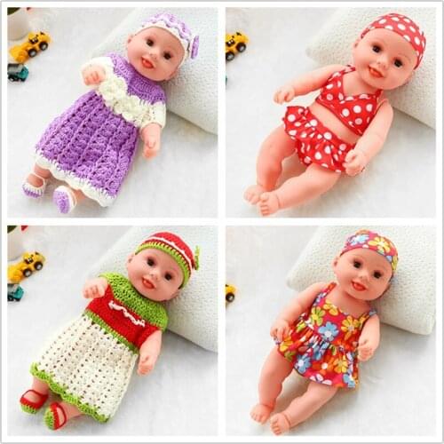 40CM Reborn Baby Doll Hand sweater Dolls Soft Vinyl Silicone Lifelike Alive Babies Toys For Kids Girls Birthday Chirstmas Gifts
