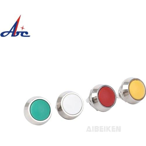 6 color 12mm Metal Waterproof Momentary Push Button Switch Reset Switch Spherical Button Solder Screw Foot 2 feet