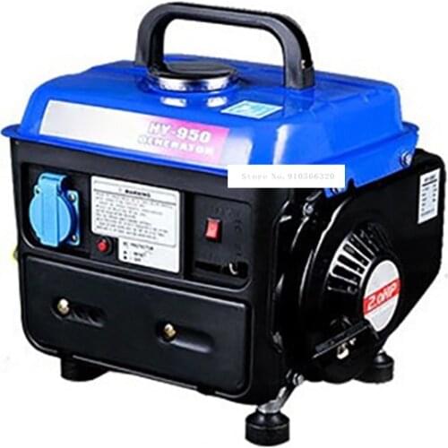 HY-950 High Quality Hand Pull Low Noise Mini Gasoline Engine Generator Liquefied Gas Natural Gas Fuel Tank 4.2L 650W 220V 50HZ