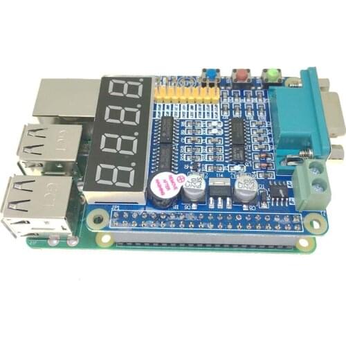 Raspberry Pi 3 GPIO-232 Multifunction Expansion Board with LED Nixie Tube with 485 232 UART Keys for Raspberry Pi 3B+ / 3 / 2