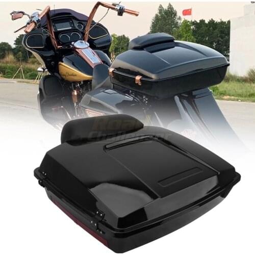 Motorcycle Painted Razor Pack Trunk w/Pad For Harley Tour Pak Street Electra Glide 1997-2013
