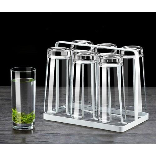 Glass Cup Set 6 Household Heat-resistant Drinking Cups Transparent Tea Cup Milk Breakfast Juice Cup Beer Cup
