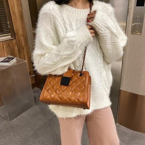 Weysfor 2020 New Mini PU Leather Crossbody Bag for Women Winter Branded Chain Designer Shoulder Handbags Womens Trend Hand Bag