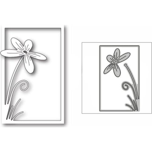 New Vivid Flower Plant Frame 2020 Metal Cutting Dies for DIY Scrapbooking and Card Making Decorative Embossing Craft No Stamps