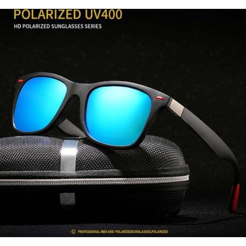 New Polarized Light Square Sunglasses Men Women Outdoor Movement Sun Glasses High Quality Driving Eyewear UV400 W22