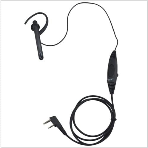 One-Wired Ear Hanger G-Loop Boom mic Ear Bar Mic PTT Headset 2-pin K plug for Kenwood Baofeng UV-5R,Wouxun KG-UVD1P, TYT MD-390