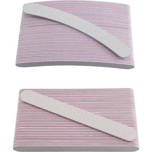 Nail File Double Side Buffer 100/180 Trimmer Sandpaper Professional Nail Files Sanding Block Pedicure Manicure Polishing Tools