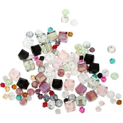 200x Assorted Rhinestone Spacer Beads for DIY Jewelry Accessory Craft