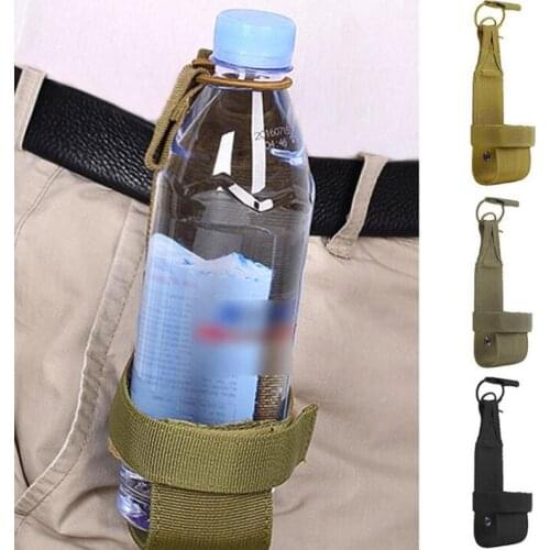 Adjustable CQC Tactical Molle Water Bottle Holder Bag Military Army Canteen Kettle Carrier Belt Pouch For Camping Hiking Hunting