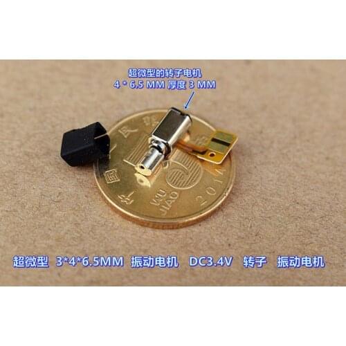 Pico 3 * 4 * 6.5MM rotor motor with an eccentric vibration motor DC3V-3.7V