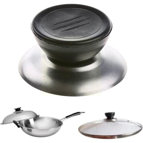 Replaceable Pot Cover Lid Universal Kitchen Cookware Knob Screw Holding Pan Lid Replacement Anti-scalding Utensil Circular U6J3