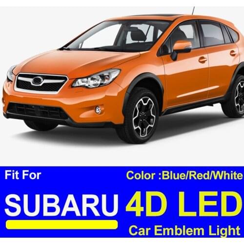 4D Light Led Lamp Boot Sticker Car Styling Trunk Emblem Badge Logo for FORESTER Legacy Impreza Outback Tribeca XV BRZ