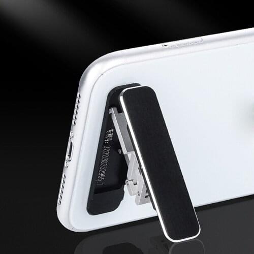 Universal Mini Size Aluminum Portable Folding Desk Mount Holder Bracket Mobile Phone Cradle Foldable Stand for Cellphone 50LA
