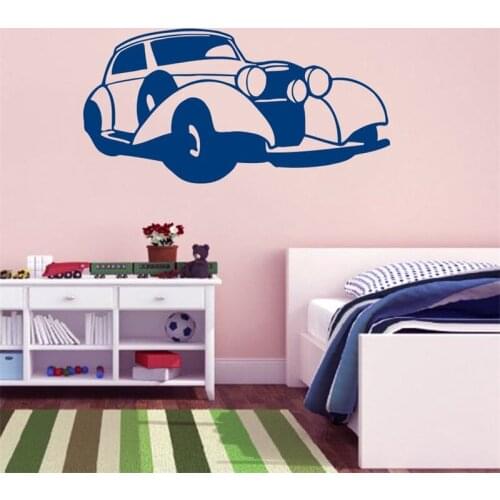 Wall Decal Vinyl Sticker Retro Car Passenger Machine Automobile Auto Motor Retro Cafe Kids Childrens Room Home Décor HY1512