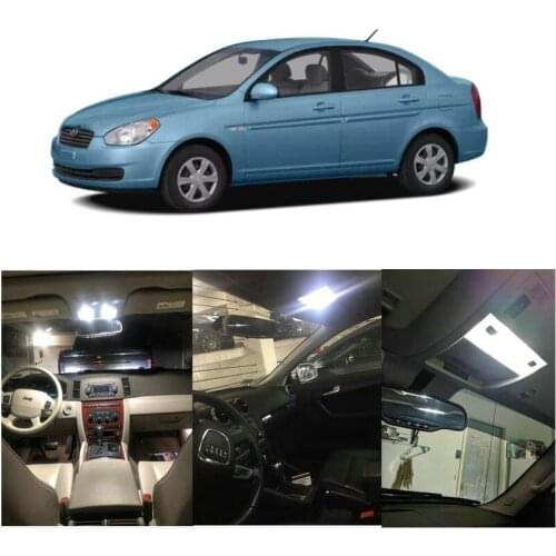 Interior Led lights For 2006 Hyundai Accent Azera Santa Fe Tiburon Car Accessories