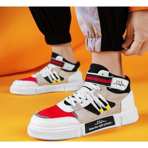 High Top Autumn Mens Sports Shoes Man High Sneakers Women Sports Shoes Running Man Beige Athletic Brands Sho of Hombr Gym A-960