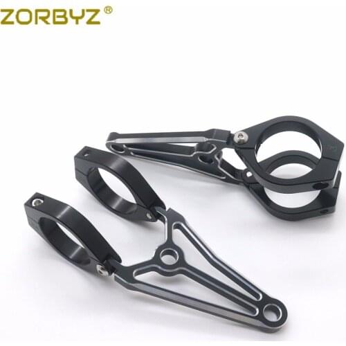 ZORBYZ Motorcycle 39mm CNC Headlight Mount Bracket Fork Turn Light Clamps For Harley Honda Kawasaki Cafe Racer Custom