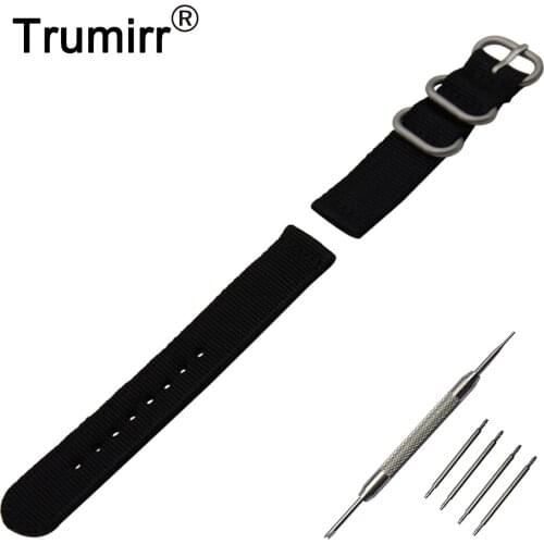 20mm 22mm 24mm Nylon Watch Band for Diesel Zulu Fabric Strap Wrist Belt Bracelet Black Brown Blue Green Orange + Spring Bar