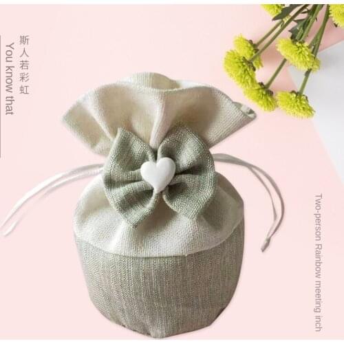 20pcs/Lot Drawstring Bags Sweet Candy Sacks Pouches Jewelry Gift Bag Creative Europe Wedding Favors Birthday Chocolate Package B