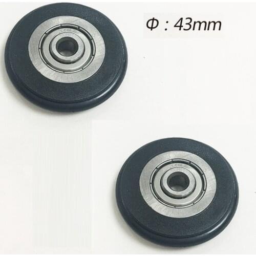 2pcs Easy Wheels 43mm Rear Triangle Shelf Cargo Racks Wheel for Brompton bicycle