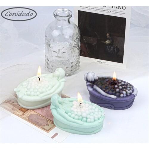 3 Styles Mermaid Epoxy Resin Molds 3D Plaster Home Decor Gadget Sugar Craft DIY Handmade Kitchen Tools