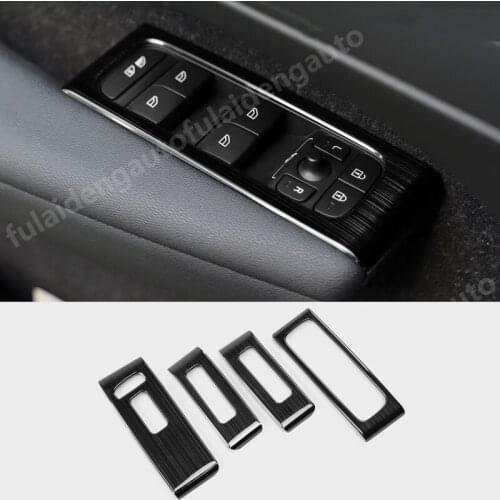 4pcs For Volvo XC40 2018-2021 stainless steel Interior Door Armrest Window Switch Buttons Cover Trim Car Accessories