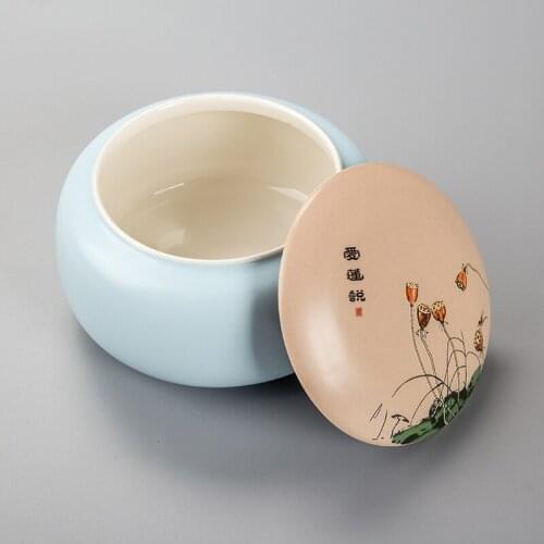 Tea Cans Caddy Tampion Cereals Flower Tea Food Storage Sealed Cans Storage Jars with Bamboo Cap H001