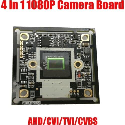 Free shipping 4 IN 1 AHD TVI CVI CVBS 2MP 1080P IMX323 CMOS+2441H DSP CCTV PCB Board With OSD Cable Camera Module camera board