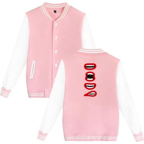 WAWNI Berywam Baseball Jacket Polyester Plus Cotton Unisex Trendy Casual Baseball Fashion Printed Jacket Oversized Hip Hop Cloth