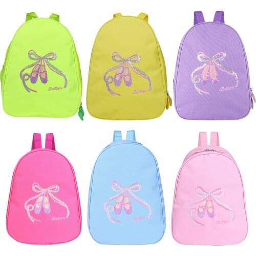 Cartoon Kids School Bags Children Backpack Lovely Toe Shoes Embroidered Kids Girls Ballet Dance Backpack School Students Bag