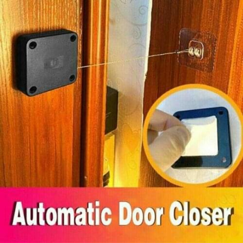 Door Automatically Close 800G Pull Universal Punch-free Automatic Sensor Door Closer For Exterior/inner Door Closers Fire Doors