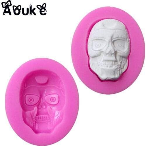 Zombie Shape Cookies Liquid Silicone Mold Cake Chocolate Molds Pastry Pudding Ice Cube Mould Wedding Decoration DIY Baking Tools