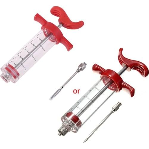 Spice Syringe Marinade Injector Flavor Syringe Cooking Meat Poultry Turkey Tool Y5LE