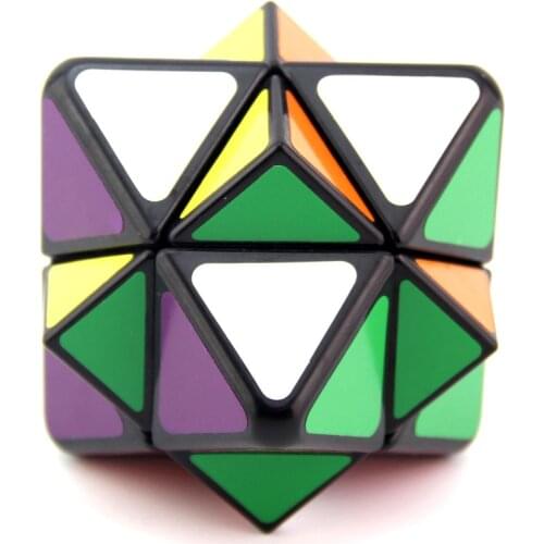 Lanlan Spike Cube Black Shaped Four-Axis Octagonal Leaning Puzzle Fun Magic Star Strange Shape Twisted Puzzle