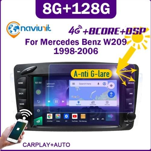 PX6 2 din android 10 car radio with screen For Mercedes Benz CLK W209 C209 W168 W203 W463 Viano Vito 1998-2006 video players DVD