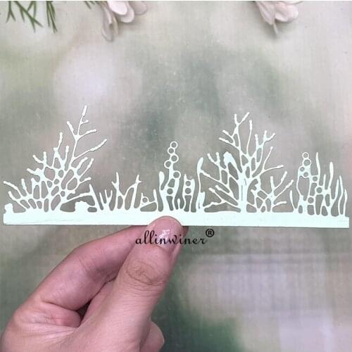 Seaweed Edge Metal Cutting Dies Stencils Die Cut for DIY Scrapbooking Album Paper Card Embossing