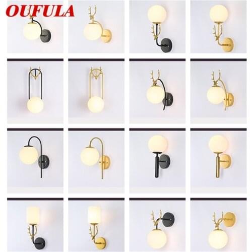 OUFULA Wall Lamps Contemporary LED Light Creative Indoor Fixture Decorative For Home Bedroom