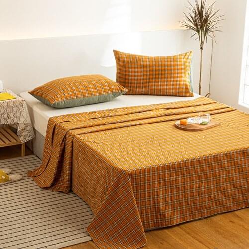 New Products Bedsheet Printed Bed Linens Pink Color drap Kids Sheets with Elastic Dyed bedspread no pillowcase