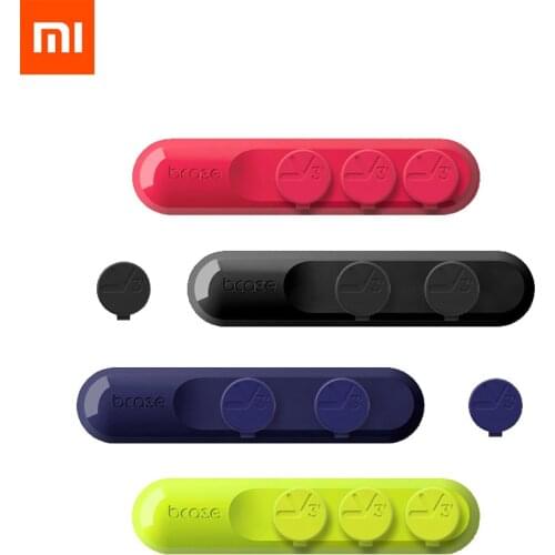 Xiaomi Bcase Cable Organizer Magnetic Cable Management USB Cables Holder TUP Flexible Desktop Clips for Mouse Wire Organizer