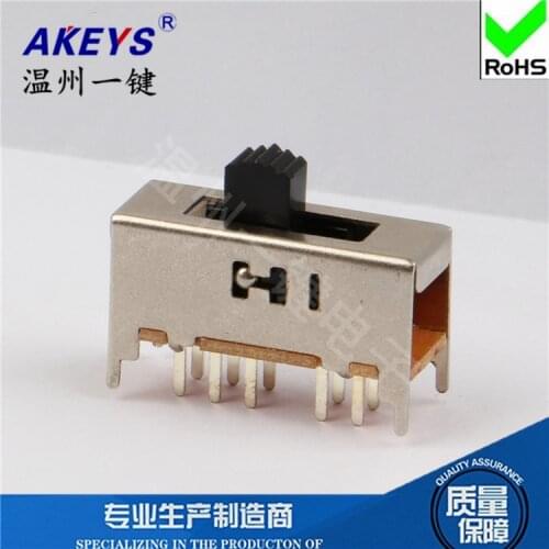 10pcs SS-24F01 (2P4T) Toggle switch 4 gears 4 fixed feet 10 feet vertical