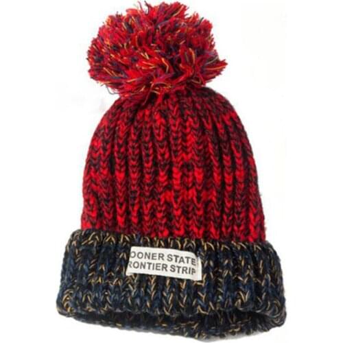 Casual Women Solid Adult Cotton Caps Cover Head Thickened Warm Women Woollen Hat Colors Skullies Hat Warm Beanies Hats